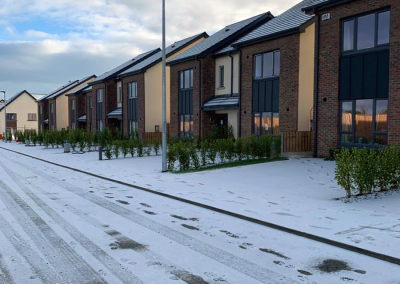 Modern homes at Linenfield housing development in Drogheda
